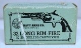 Full Box Navy Arms .32 Long Rim Fire Cartridges Ammunition...