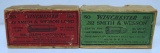 Partial Vintage Two Piece...Box of 17 Winchester .32 S&W Long and Partial Vintage Two Piece Box of 2