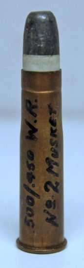 .500/.450 W.R. No. 2 Musket Paper Patched Collector Cartridge, No Markings on Headstamp...