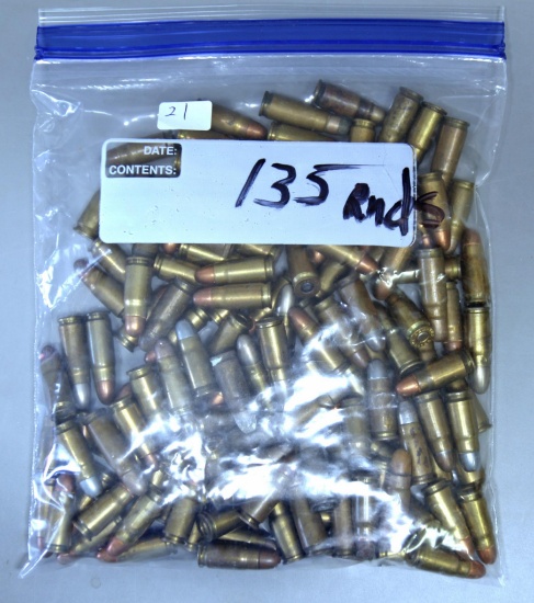 135 Mixed Rds. .30 Luger Cartridges Ammunition...