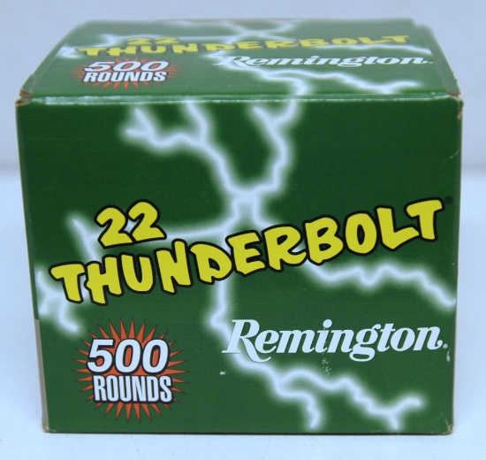 Full Box 500 Rounds Remington .22 Thunderbolt High Velocity Cartridges Ammunition...