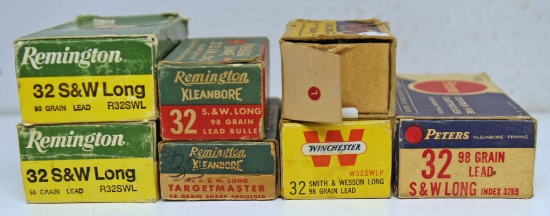 7 Different Vintage Boxes .32 S&W Long Cartridges Ammunition - Western 20 Rds. (Damage to Box), 2