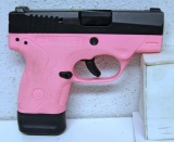 Beretta BU9 Nano...9 mm Semi-Auto Pink Pistol w/Hard Case, 2 Magazines... SN#NU091042...