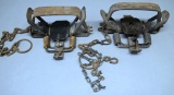 2 Size 3 Double Coil Spring Leg Hold Animal Traps - Northwoods...and Victor...