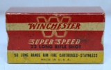 Full Vintage Box Winchester Super Speed .22 LR Shot Cartridges Ammunition...
