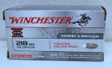Full Box of 50 Winchester .218 BEE 46 gr. JHP Cartridges Ammunition...
