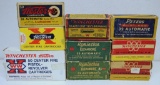 9 Different Vintage Boxes .32 Auto Cartridges Ammunition - Peters 12 Rds., Western 37 Rds.,
