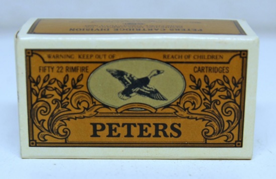 Full Vintage Box Peters .22 LR Shot Cartridges Ammunition...