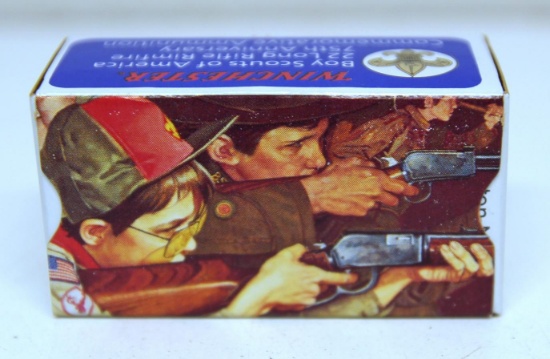 Full Vintage Box Winchester Boy Scouts of America .22 LR 75th Anniversary Commemorative Cartridges