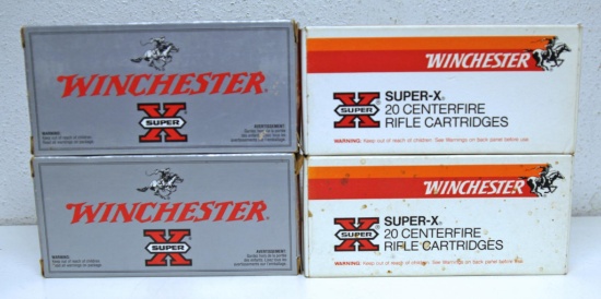 Three Full Boxes Winchester Super-X .35 Rem. 200 gr. Power-Point and Partial Box 12 Live 8 Fired