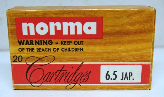 Full Box Norma 6.5 Jap. 139 gr. SP Semi-Pointed Boattail Cartridges Ammunition...