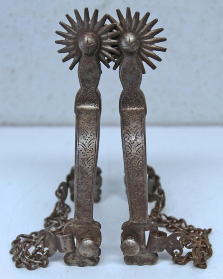 Buermann Iron Engraved Cowboy Spurs...