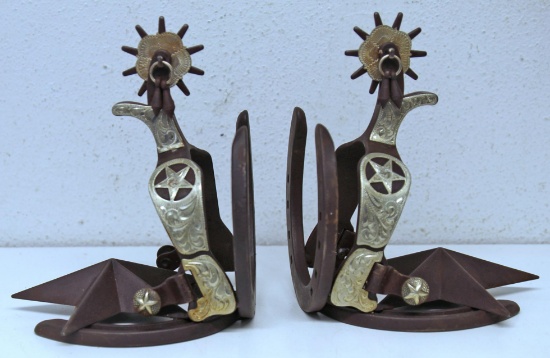 Fancy Cowboy Spur Bookends...