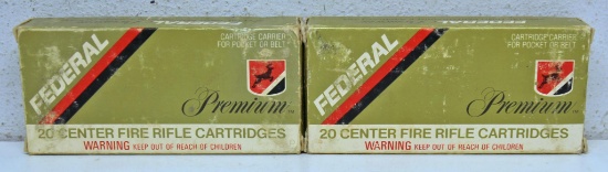 2 Full Boxes Federal Premium .243 Winchester 85 gr. BTHP Cartridges Ammunition...