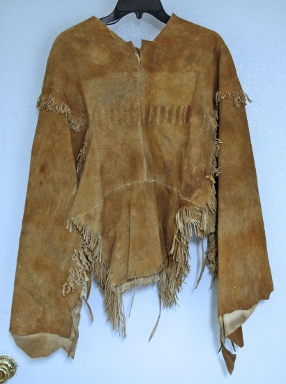 Old Navajo Native American Indian Leather Shirt...