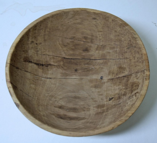 Old Mission Native American Indian 15" Wooden Dough Bowl...