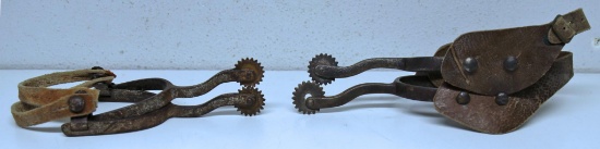 Two Pairs Old Cowboy Spurs and a Broken Bit...