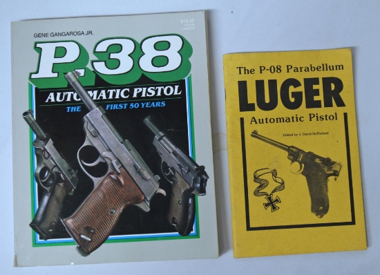 Two Firearms Books - The P-08 Parabellum Luger Automatic Pistol Copyright 1982 and P-38 Automatic