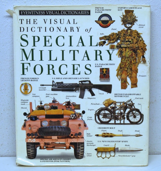 The Visual Dictionary of Special Military Forces Hardbound Book with Dust Cover, Lots of Colored