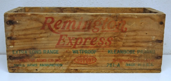 Remington Express .410 Ga. Wooden Shotshell Box...