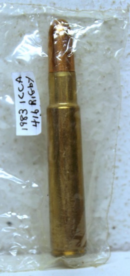 1983 ICCA Cartridge Prize .416 Rigby Cartridge Ammunition...