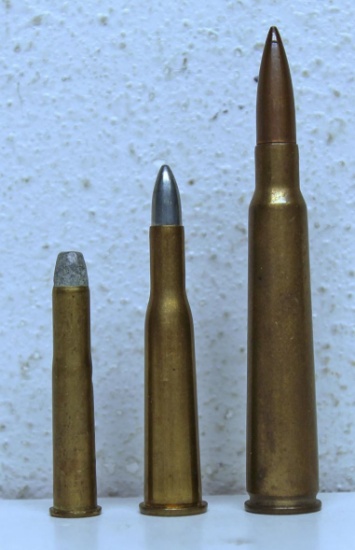 Three United States Cartridge Co. Cartridges Ammunition - .22 High Power and .25-20 Single Shot and