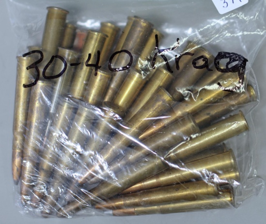 34 Mixed Rounds .30-40 Krag Cartridges Ammunition...