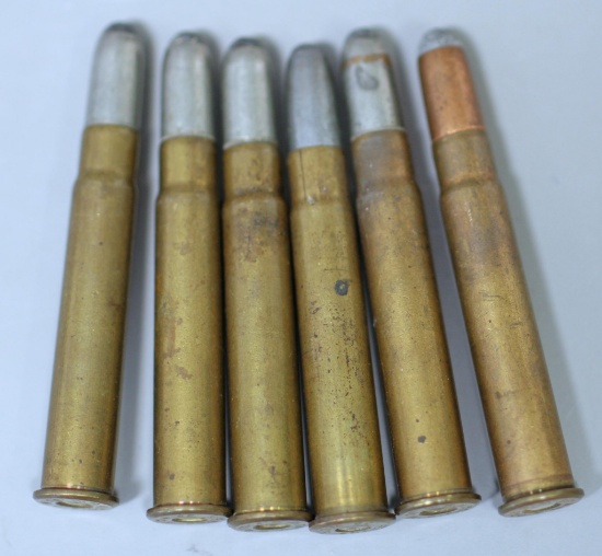 Six Mixed Rounds .35 Winchester Cartridges Ammunition...