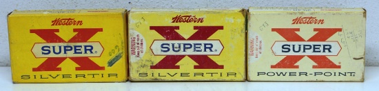 Full Box and Partial Box 16 Live and 4 Fired Brass Winchester Super X .30-40 Krag 220 gr. SilverTip