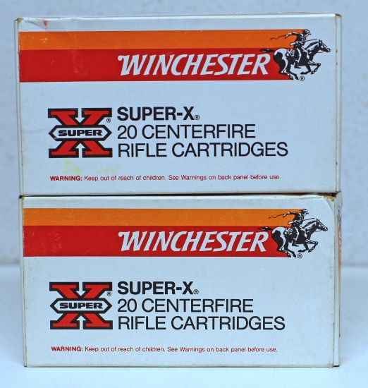 Two Full Boxes Winchester Super-X 8 mm Mauser 170 gr. Power-Point Cartridges Ammunition...