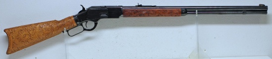 Winchester Model 1873 .44 Cal. Lever Action Rifle, Special Presentation Gun Inscribed "Tom Mix From