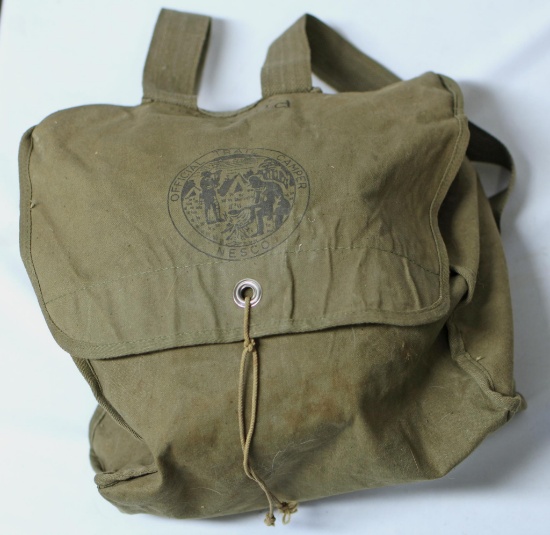 Two Different Boy Scouts Official Trail Camper Backpacks, 1 has Canteen and 4 Books...