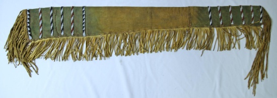Old Native American Indian Beaded Rifle Sheath, 44" Long without Fringe...