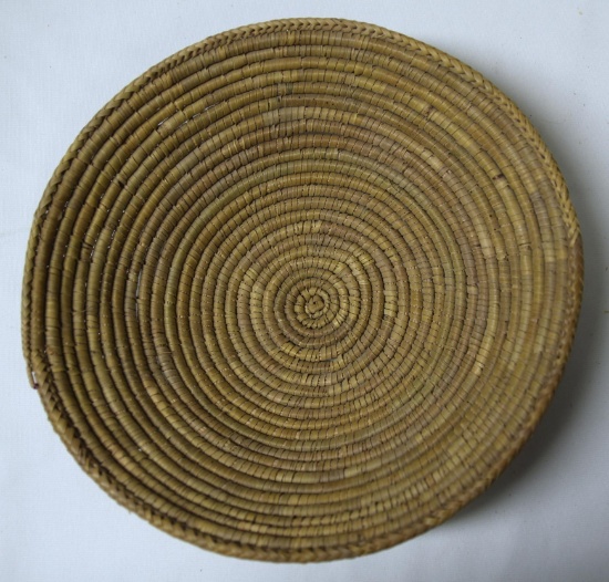 Native American Indian, Mission Indians of Southern California, Woven Basket, 9 1/2" Wide x 2 1/2"