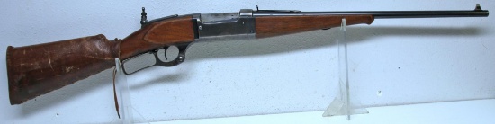 Savage Model 99 .22 Hi-Power Lever Action Carbine Rifle 20" Barrel Tang Sight Leather Wrapped Stock