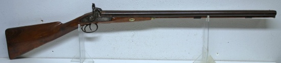 Manton...Double Barrel Damascus Twist External Hammer 12 Ga. Shotgun 28" Barrels with Dark Brown
