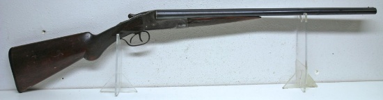Ithaca 20 Ga. Side-by-Side Shotgun 22" Barrels Splinter of Wood Missing Each Side of Upper Tang A