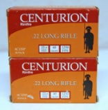 Two Full Boxes Centurion .22 LR High Velocity Cartridges Ammunition...