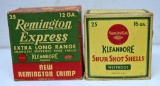 Partial Vintage Box Remington Express 12 Ga. with Improper Shotshells and Partial Vintage Box 14
