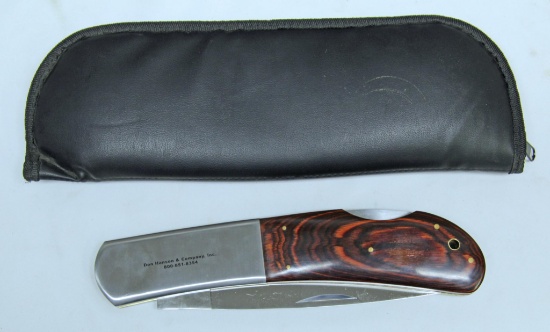 Large Advertising Knife, Don Hanson & Company, Inc., 10 3/4" Closed, 18 1/2" Open, with Case...