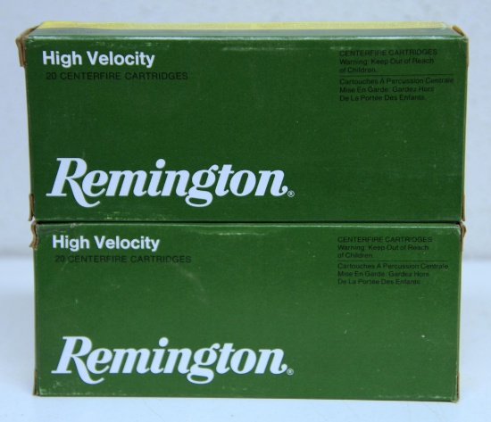 Two Full Boxes Remington .222 Rem. Mag. 55 gr. SP Cartridges Ammunition...