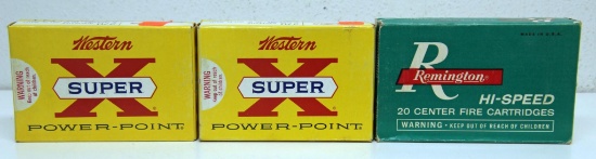 2 Full Vintage Boxes Western...Super X Power-Point .270 Winchester 150 gr. SP and Full Vintage Box