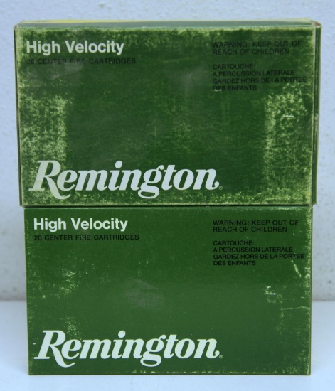 Two Full Boxes Remington .35 Whelen...Cartridges Ammunition -...200 gr. SP and 250 gr. SP...