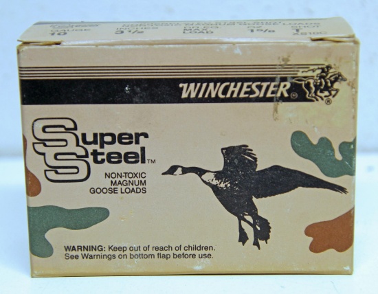 Full Box of 10 Winchester Super Steel 10 Ga. 3 1/2" T Shot Shotshells...Ammunition...