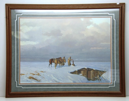 Tom Lovell Limited Edition Indian Print 186/1000, 38"x31",...LOCAL PICKUP ONLY, NO SHIPPING!!!...