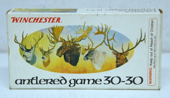 Full Box Winchester Antlered Game .30-30 170 gr. Power-Point SP Cartridges Ammunition...