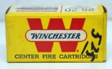 Full Vintage Box Winchester .25-20 Winchester 86 gr. Cartridges Ammunition...