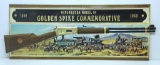 2 Winchester Dealer Advertising Embossed Metallic Cardboard Signs, 1 for 1969 Model 94 Golden Spike
