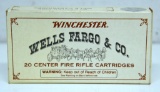 Full Box Winchester Wells Fargo & Co. .30-30 150 gr. SilverTip Cartridges Ammunition...