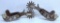 Pair of Crockett Card Suit Cowboy Western Spurs...